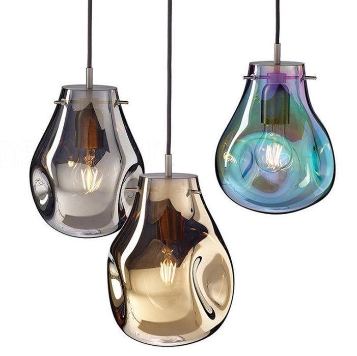 LED Modern Decorative Multi-color Design Glass Pendant Light - DWHOME