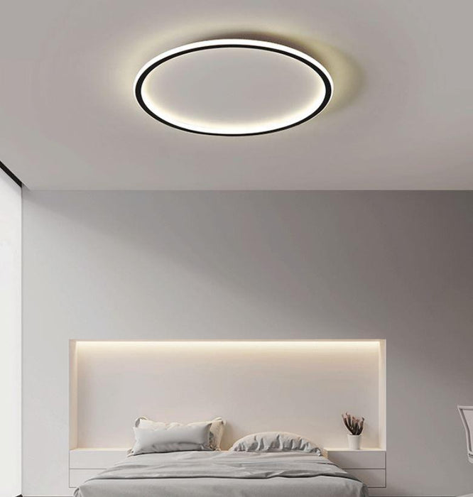 LED Simple Modern Ceiling Light Black+White - DWHOME