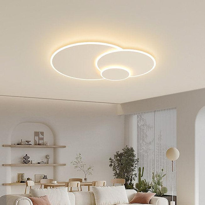 LED Triple Rings Design Modern Creative Ceiling Light-DWHOME