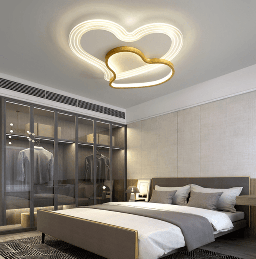 LED Double Hearts Modern Children Ceiling Light - DWHOME