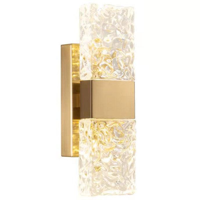 LED Simple Glass & Metal Modern Wall Light - DWHOME