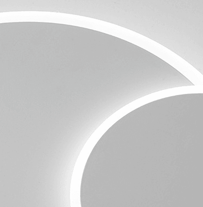 LED Triple Rings Design Modern Creative Ceiling Light-DWHOME