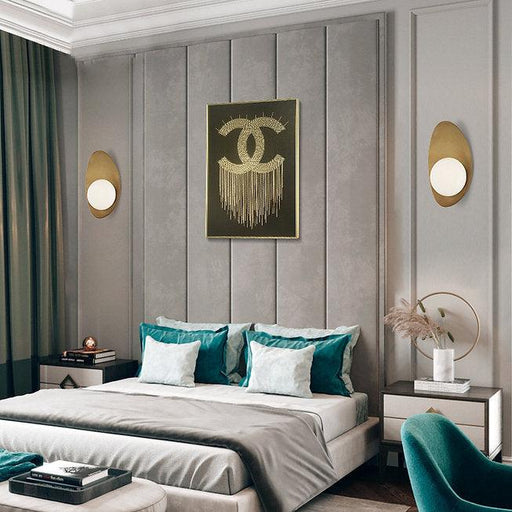 LED Brass Color Modern Simple Wall Light - DWHOME