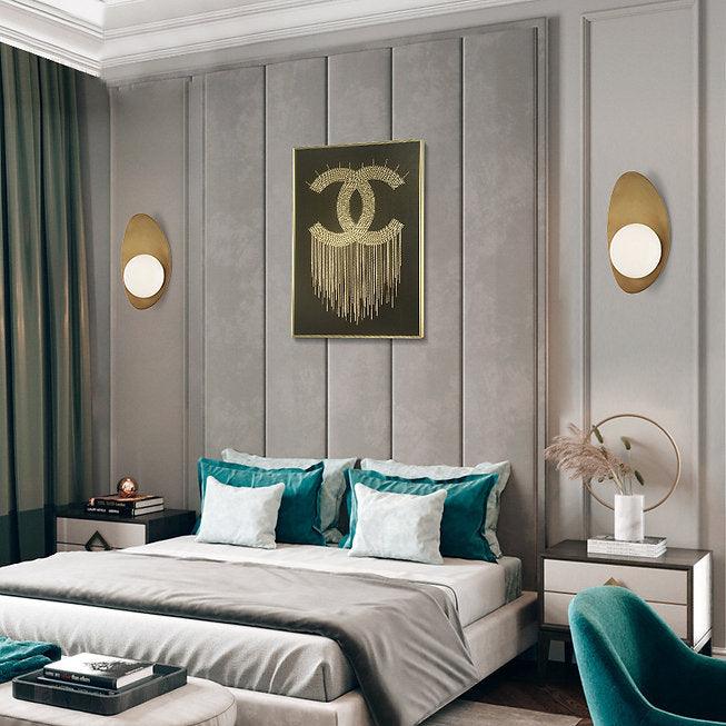 LED Brass Color Modern Simple Wall Light - DWHOME