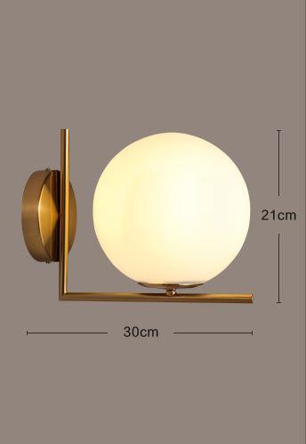 LED LOFT Style Metal Glass Wall Light - DWHOME
