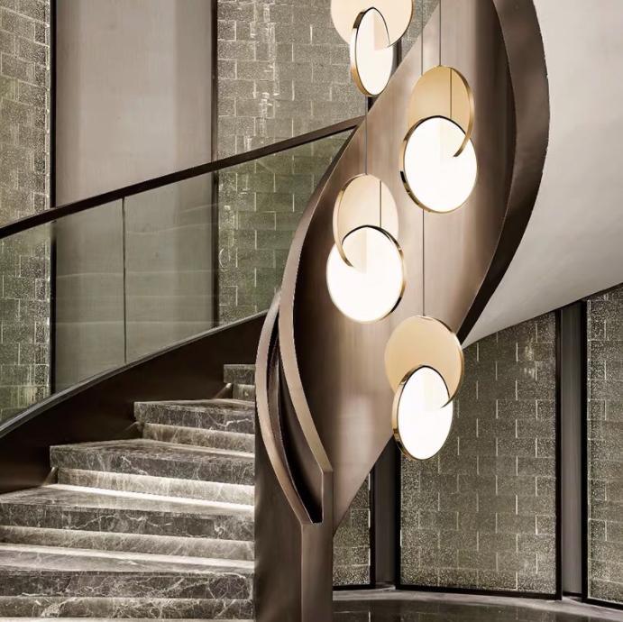 LED Twin Discs Modern Pendant Light - DWHOME