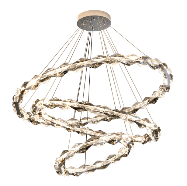 LED Luxury Style Modern Crystal Ring Pendant Light - DWHOME