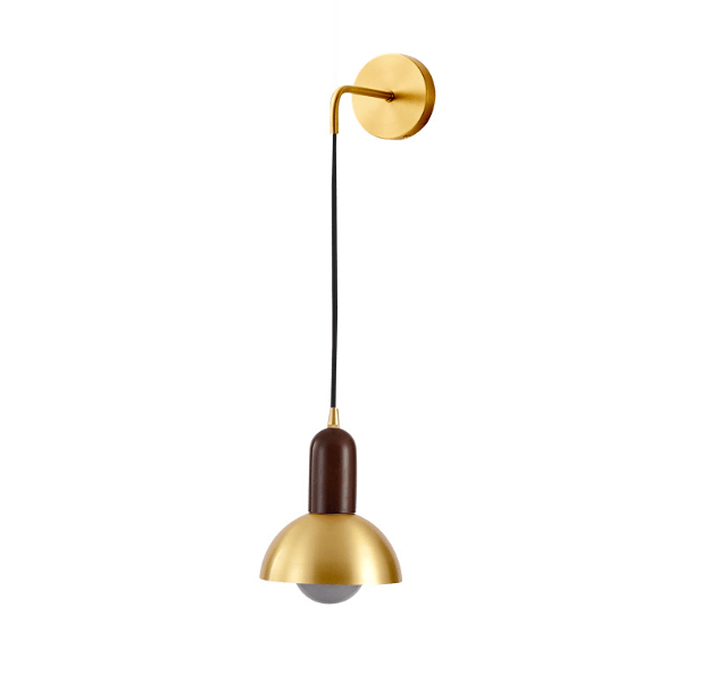 LED Modern Brass Bedside Wall Lamp-DWHOME