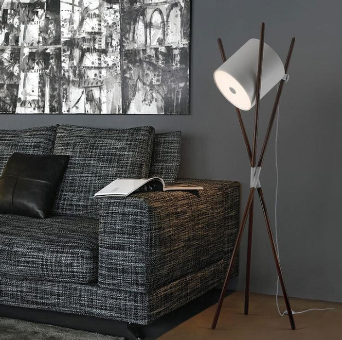 LED SImple Cylinder TableFloor Lamp - DWHOME