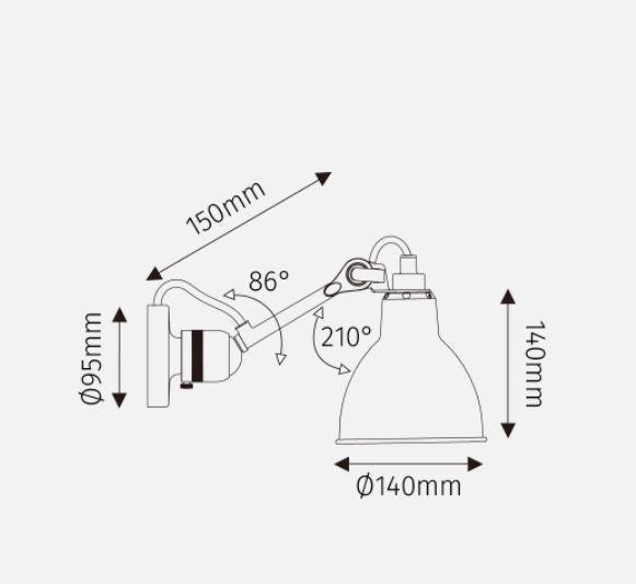 LED Long Short Arm Retro Metal Wall Light - DWHOME