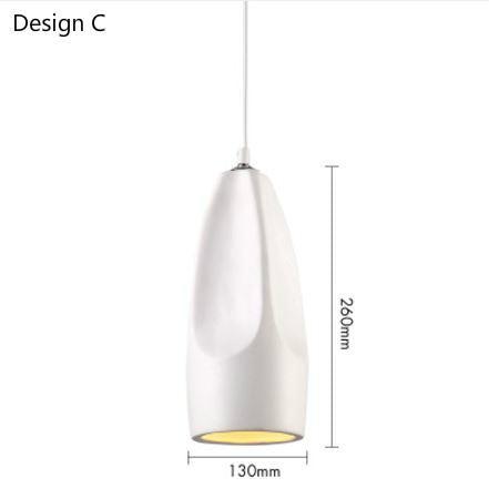 LED Ceramic shade Modern design Pendant Lights for Living Room Dining Room - DWHOME
