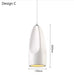 LED Ceramic shade Modern design Pendant Lights for Living Room Dining Room - DWHOME