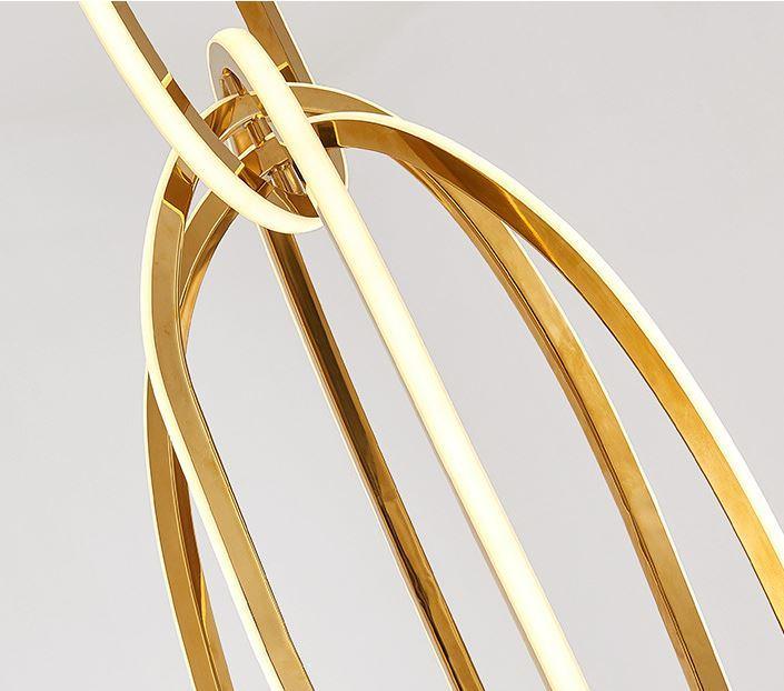 LED Stainless Steel Chandelier For Staircase - DWHOME