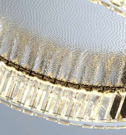 LED Modern K9 Crystal Glass Simple Ceiling Light - DWHOME