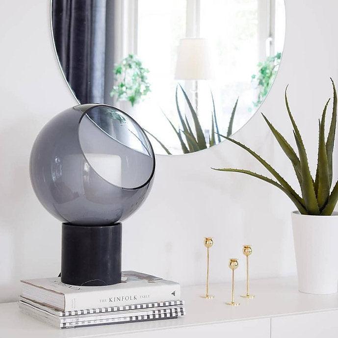 LED Modern Simple Glass Cover Marble Body Table Lamp - DWHOME