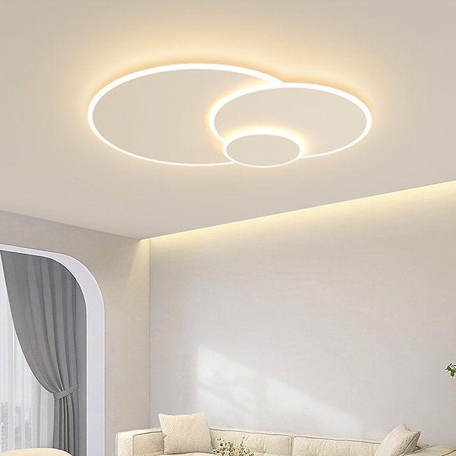 LED Triple Rings Design Modern Creative Ceiling Light - DWHOME