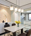 LED Rectangle Glass Chandelier American Country Design - DWHOME