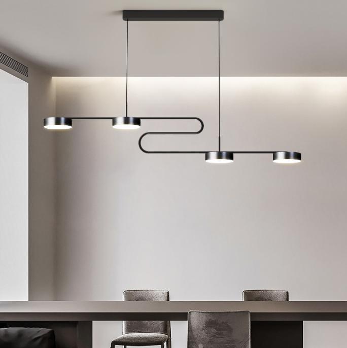 LED S-Shape Modern Linear Pendant Light - DWHOME