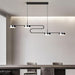LED S-Shape Modern Linear Pendant Light - DWHOME