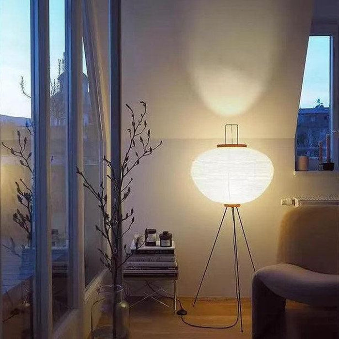 LED Japanese Style Simple Modern Fiber Floor Lamp-DWHOME
