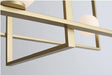 LED Geometric Chandelier in Gold with Metal and Glass - DWHOME