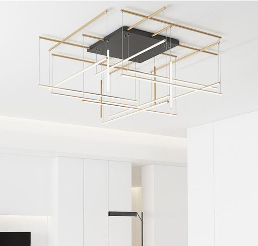 LED Tube Design Meta Chandelier - DWHOME