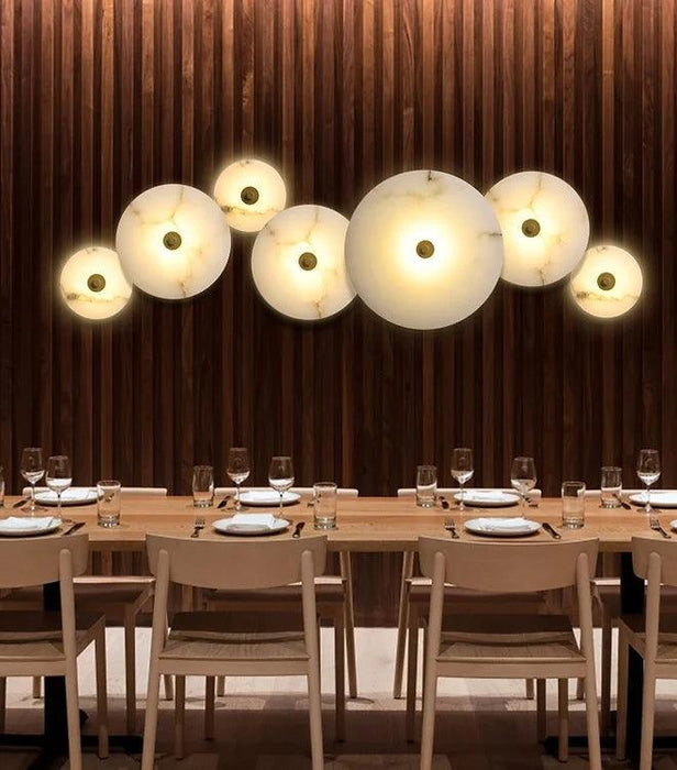 LED Marble Disc Simple Modern Wall Light-DWHOME