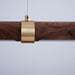 LED Wood Modern Linear Pendant Light - DWHOME