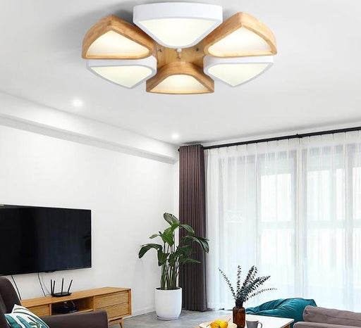 Modern Acrylic LED Flower Ceiling Light for Living Room Bedroom - DWHOME