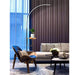LED Curve Standing Lamp with Tea Table - DWHOME