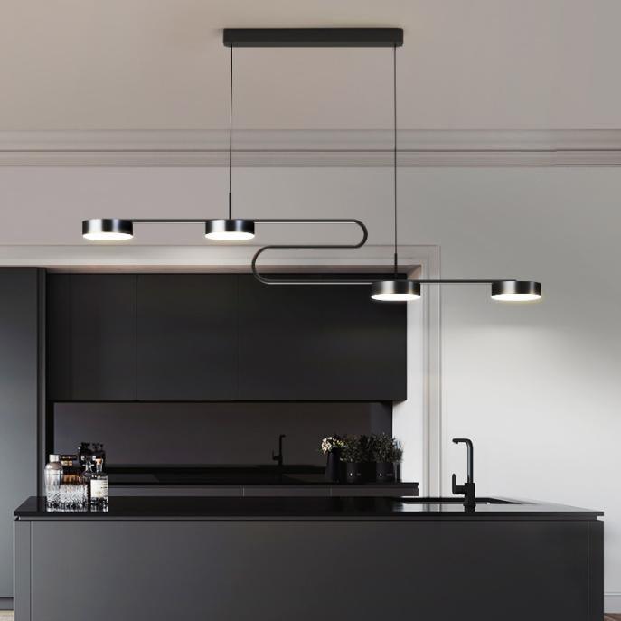 LED S-Shape Modern Linear Pendant Light - DWHOME