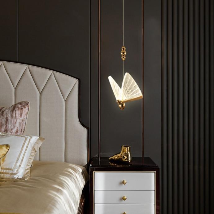 LED Acrylic Butterfly Modern Pendant Light - DWHOME
