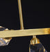 LED Multi-Light K9 Crystal Gold Pendant Light - DWHOME