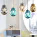 LED Modern Decorative Multi-color Design Glass Pendant Light - DWHOME