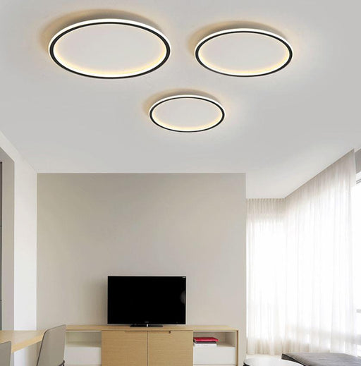 LED Simple Modern Ceiling Light Black+White - DWHOME