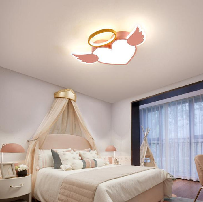 LED Heart-Shape Angel Children Ceiling Light - DWHOME