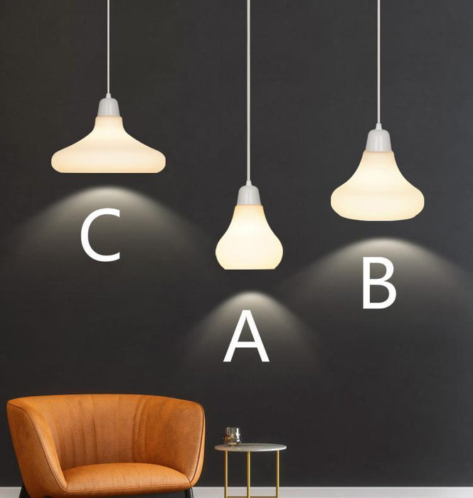 LED Multi-Design Milky White Pendant Light - DWHOME