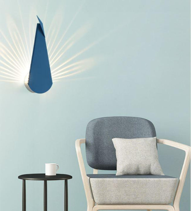 LED Peacock Metal Wall Light - DWHOME