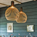 LED Wood Bird Cage Pendant Light - DWHOME