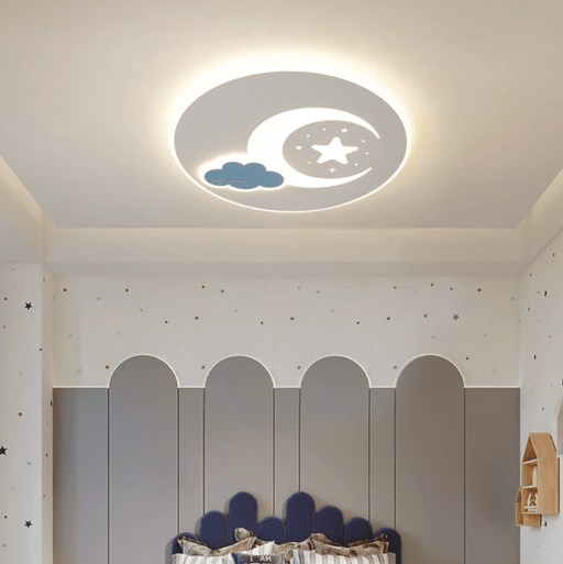 LED New Moon & Star Children Ceiling Light - DWHOME