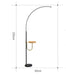 LED Curve Standing Lamp with Tea Table - DWHOME