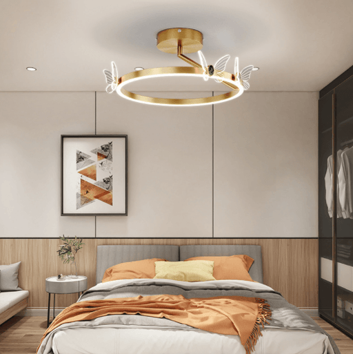 LED Butterfly & Halo Design Modern Pendant Ceiling Light - DWHOME