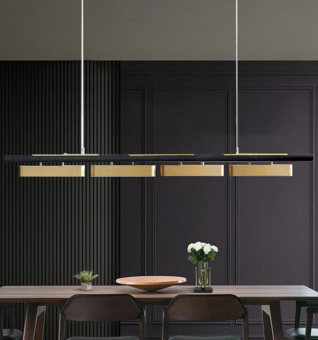 LED Brass Linear Modern Pendant Light - DWHOME