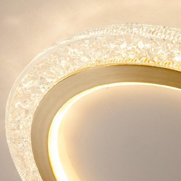 LED Super Thin Brass & Acrylic Ceiling Light-DWHOME