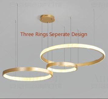 LED Circle Rings Pendant Chandelier - DWHOME