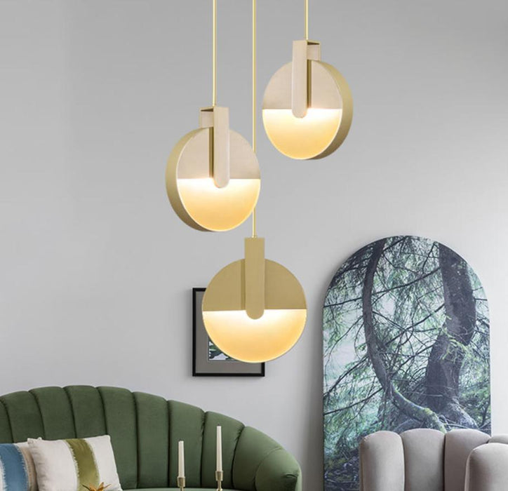LED Semi-Circle Modern Creative Pendant Light - DWHOME