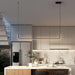 LED Modern Office Linear Pendant Light - DWHOME