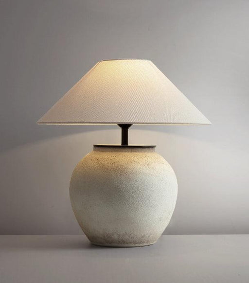 LED Handmade Ceramic Cloth Table Lamp - DWHOME