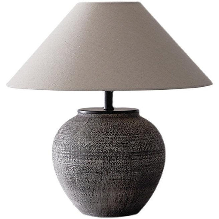 LED Japanese Retro Style Ceramic Table Lamp-DWHOME