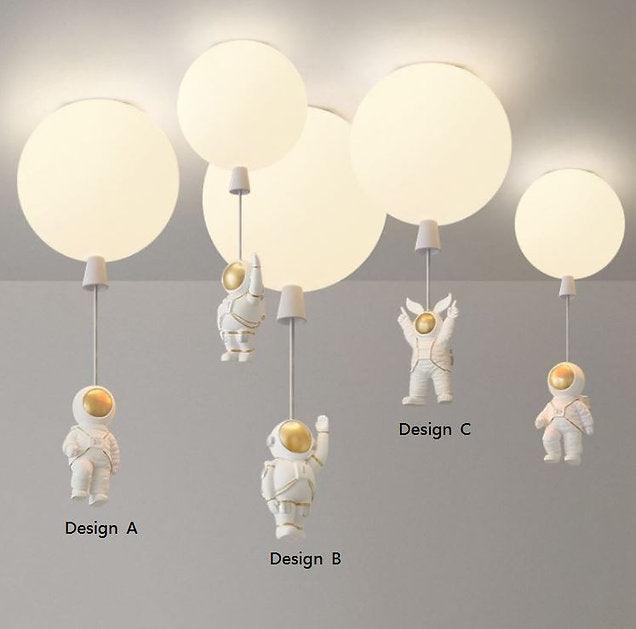 LED Cartoon Astronaut Ceiling Light - DWHOME